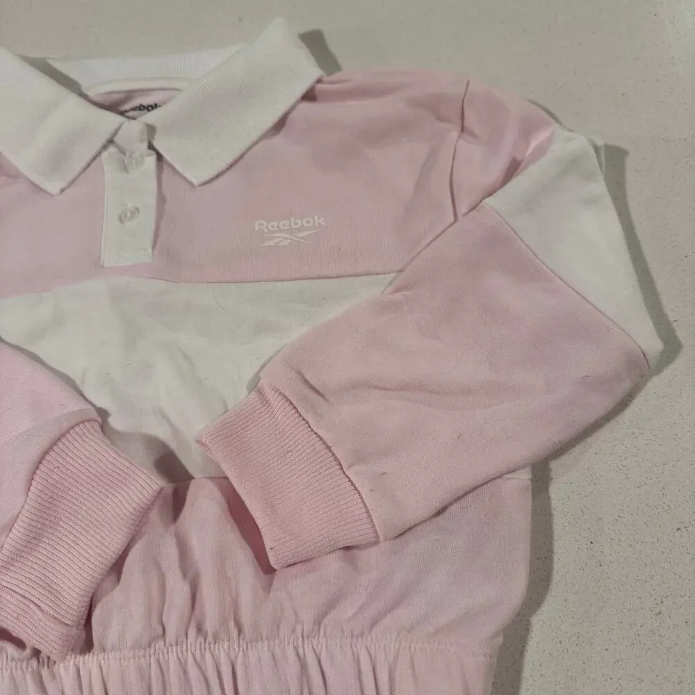 Reebok Pink Striped Toddler Girl 4T Long Sleeve Sweater - Picture 2 of 6